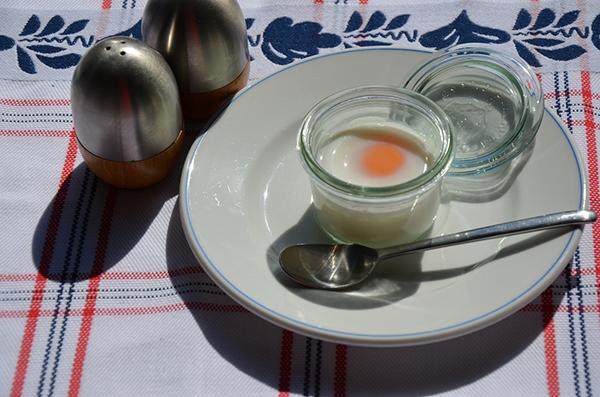 Eieren koken in een weckpotje