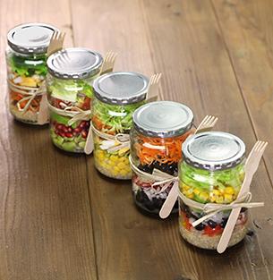 Put it in a jar salad in a jar