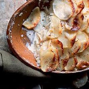 Aardappel knolselder gratin