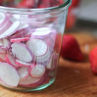 Aardbeien- radijsjes