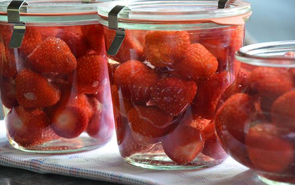 Aardbeien inmaken