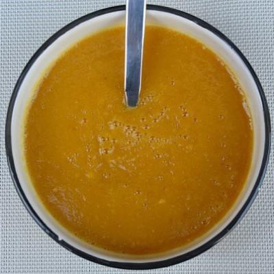 Butternut pompoensoep met spekjes