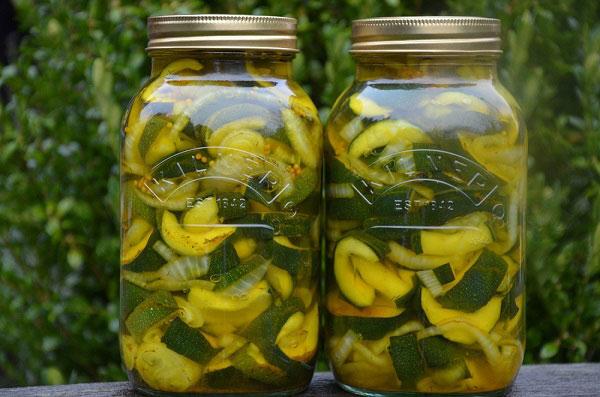 Courgette met uien inmaken