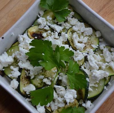 Courgettesalade met feta