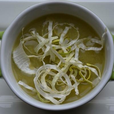 Courgettesoep met prei
