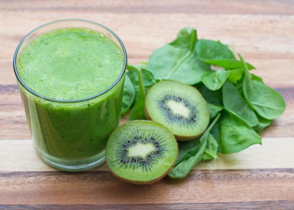 Kiwi spinazie smoothie