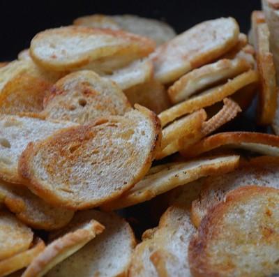 Knoflookbrood drogen