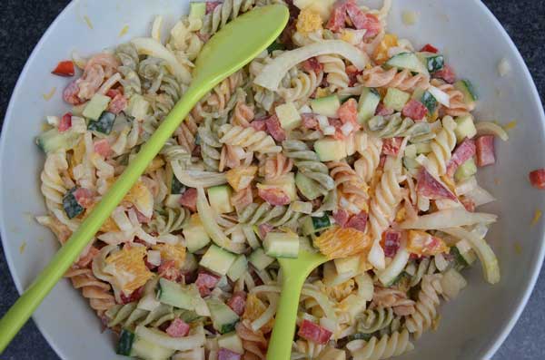 Koude pastasalade