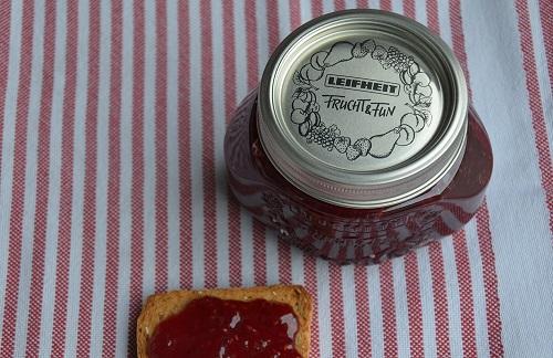 Frambozenjam met appel / Frambozenconfituur met appel