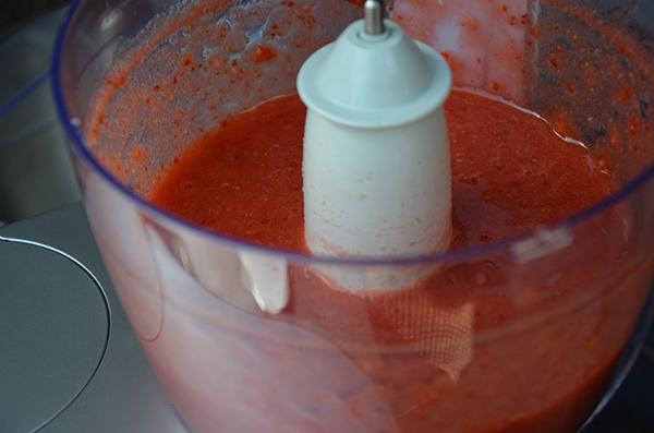 Mix de aardbeien voor het fruitleer