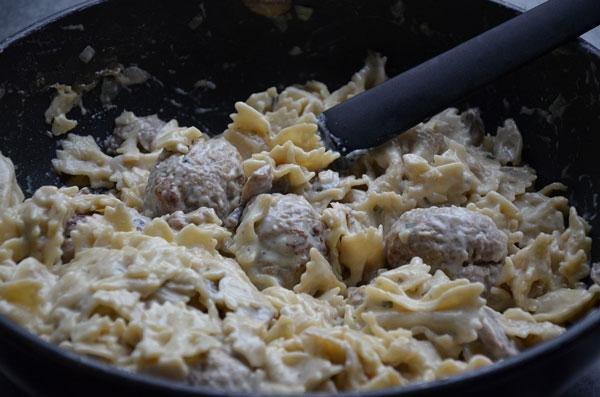 Pasta met gehaktballen