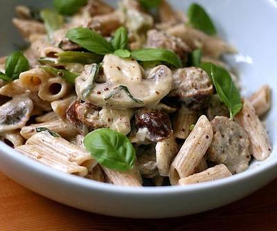 Pasta met mosterdsaus