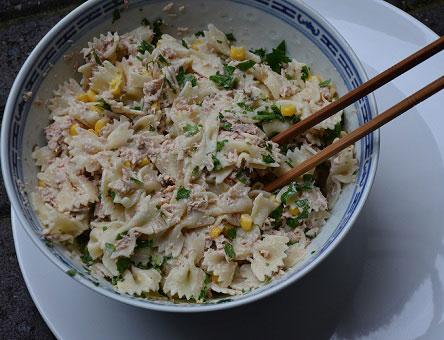 Pastasalade met tonijn