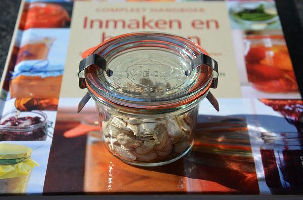 Pompoenpitten drogen