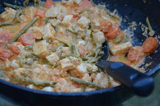 Thaise kip met groenten