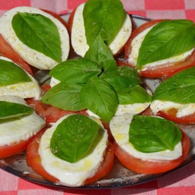 Tomaat met mozzarella