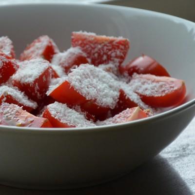 Tomaten met kokos