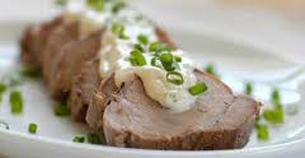 Varkenshaasje met mosterdsaus