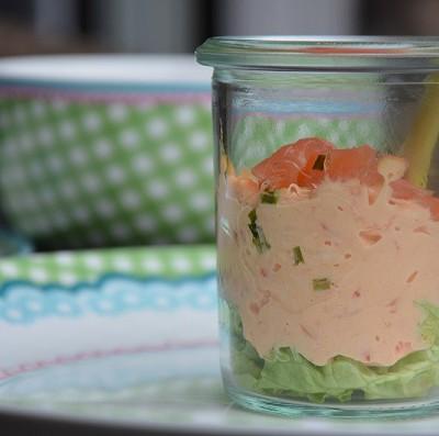 Zalmsalade maken