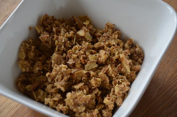 Peren drogen om te gebruiken in muesli