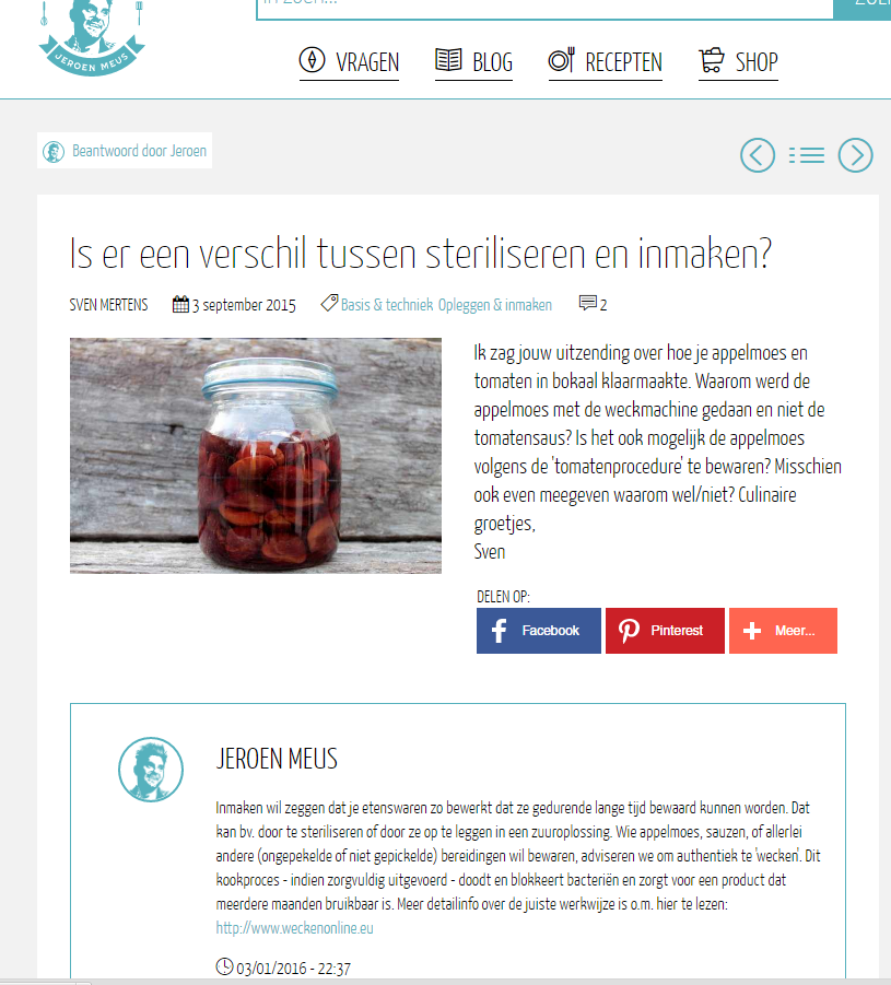 Jeroen Meus verwijst naar WECKENonline