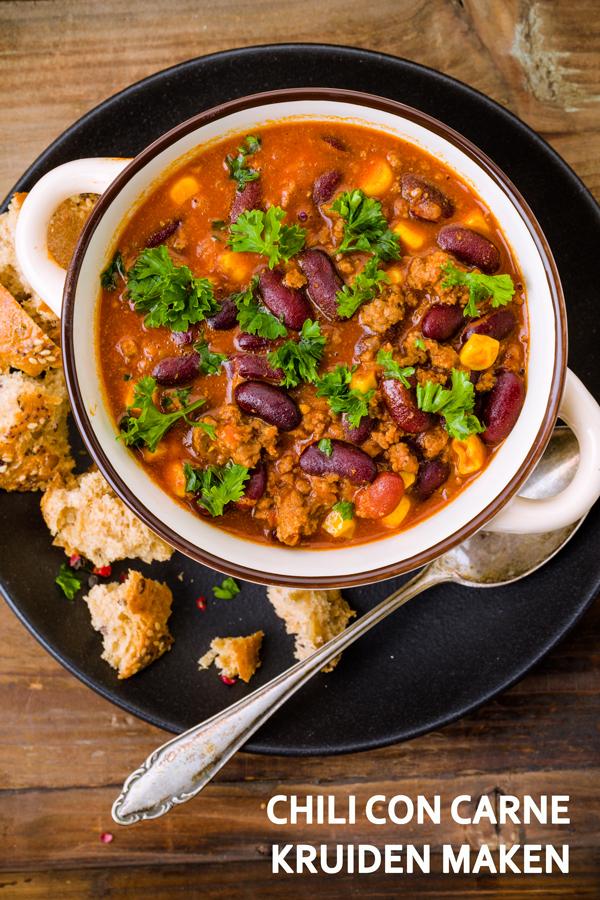 Chili con carne kruiden maken