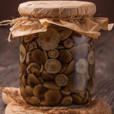 Inleggen bospaddestoelen of champignons