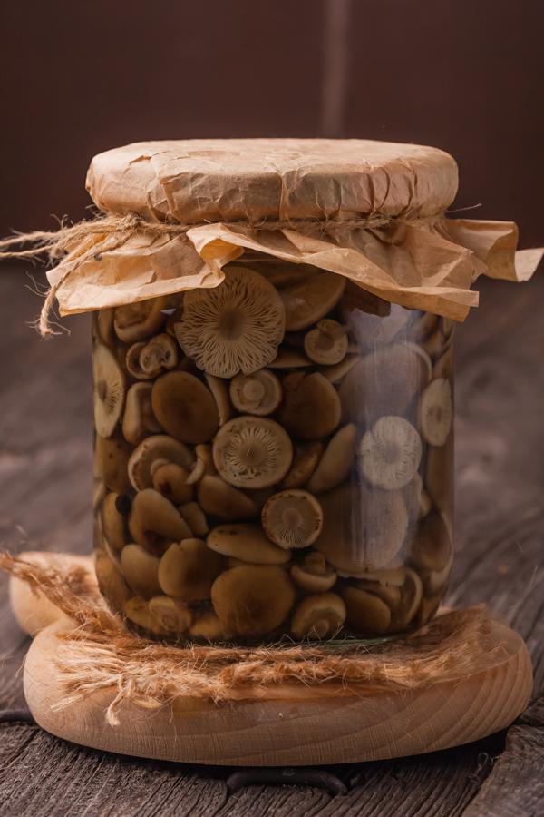 Inleggen bospaddestoelen of champignons