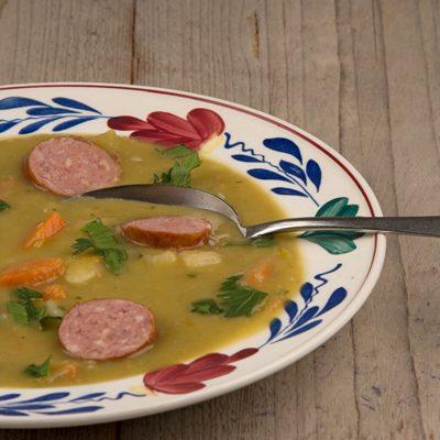 Erwtensoep uit de slowcooker