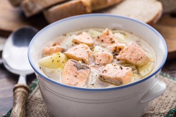Zalm met aardappelen