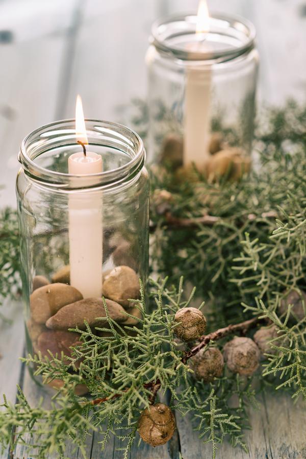 zelfs kerststuk maken