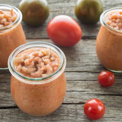 Gazpacho met garnalen