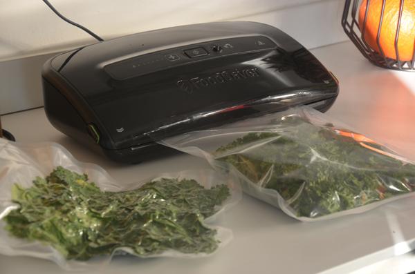 Peterselie vacumeren