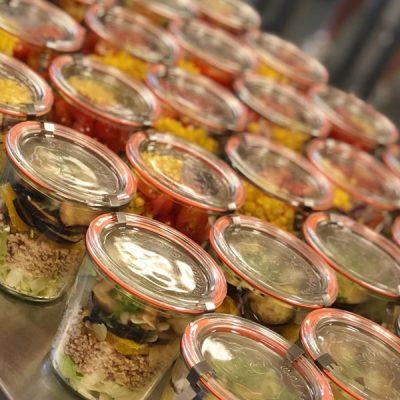 Salade in weckpot weck
