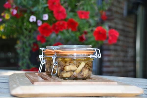 Gekonfijte champignons