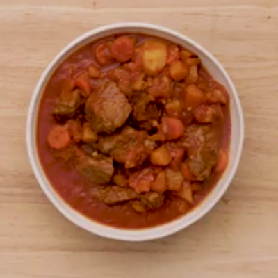 Runderstoofpot met pompoen
