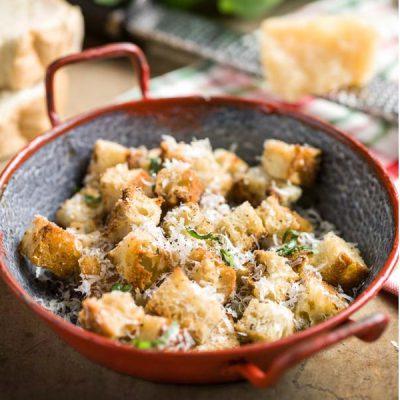 Parmezaan croutons