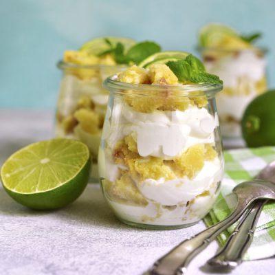 Limoen-mascarpone in weckpotje van WECK