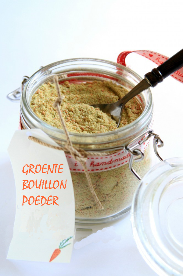 Groentebouillonpoeder maken