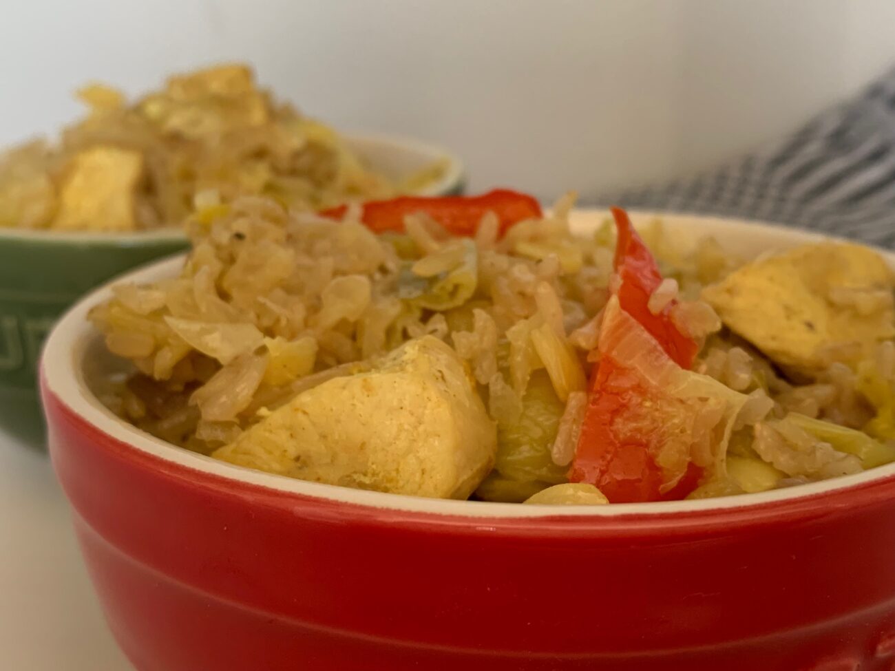 Rijstschotel met zuurkool