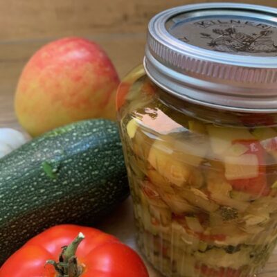 tomaat met courgette inmaken